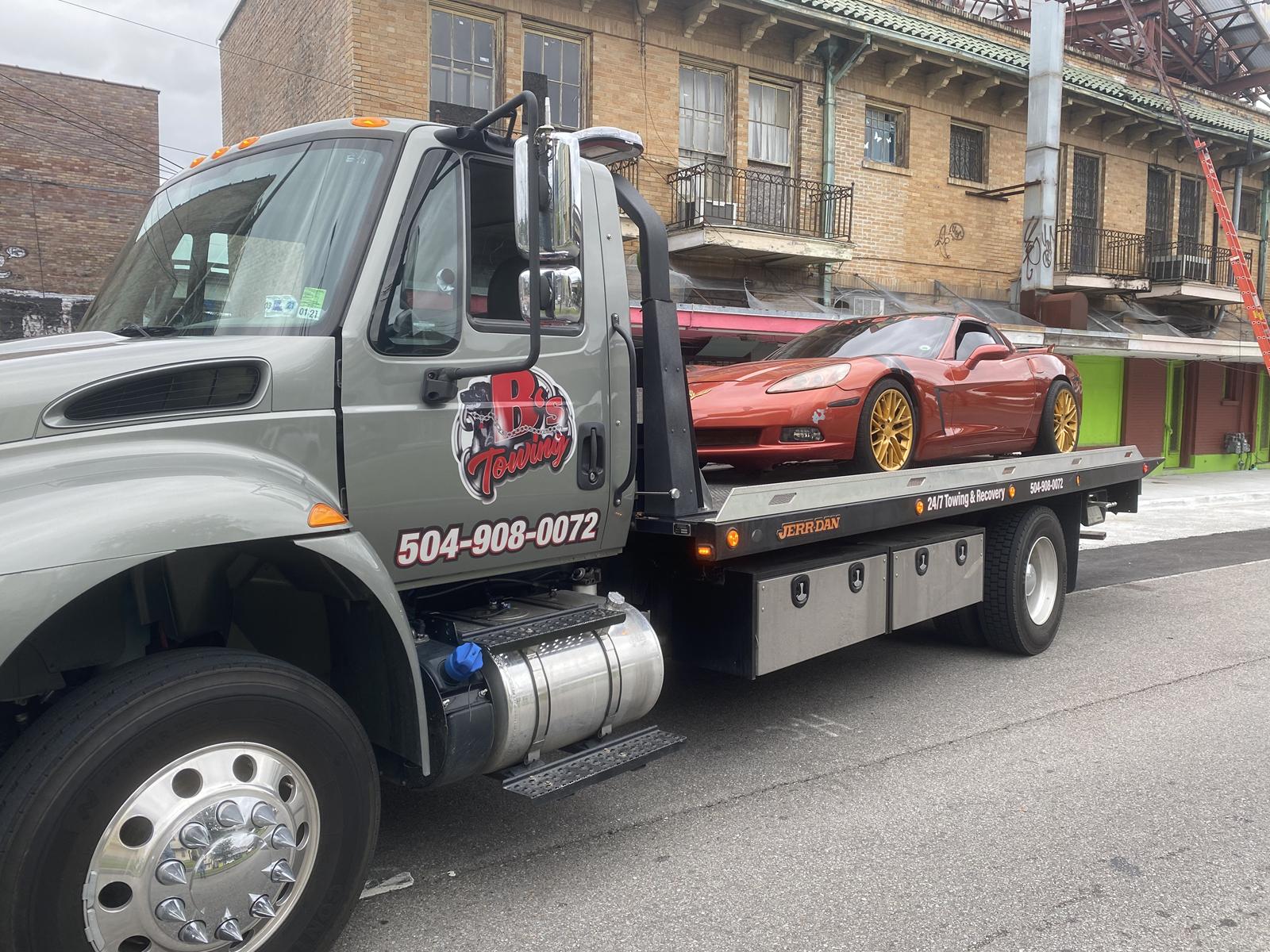 Local Light Heavy Duty Towing Tow Truck Wrecker Roadside Assistance Services Near Me in New Orleans Louisiana (LA) and surrounding areas including but not limited to the Westbank, Harvey, Gretna, Algiers, Marrero, Westwego, Belle Chasse, Chalmette, Luling, Destrehan, Kenner & Metairie.