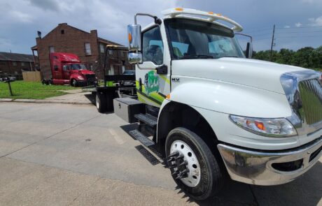 B's Towing company tow truck
