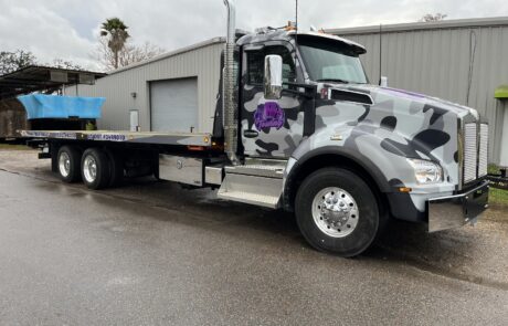 B's Towing company tow truck