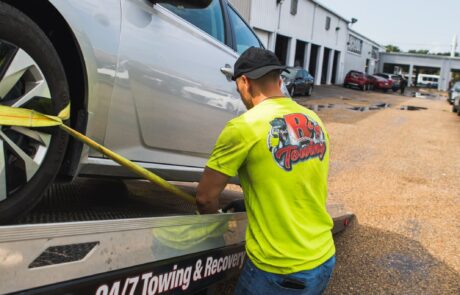 B's Towing vehicle loading securement