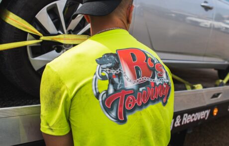 B's Towing vehicle loading securement