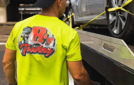 B's Towing vehicle loading securement