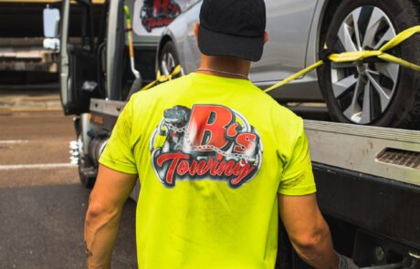 B's Towing vehicle loading securement